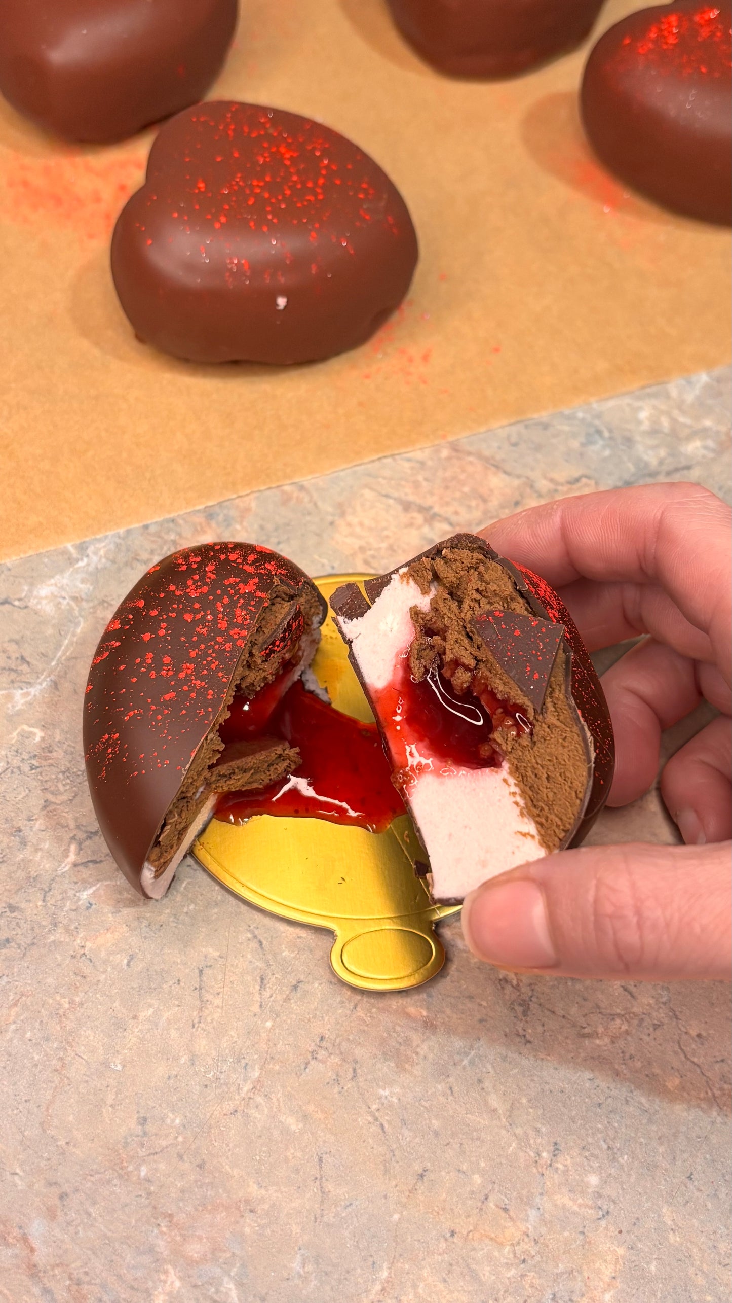 Raspberry (dark) chocolate