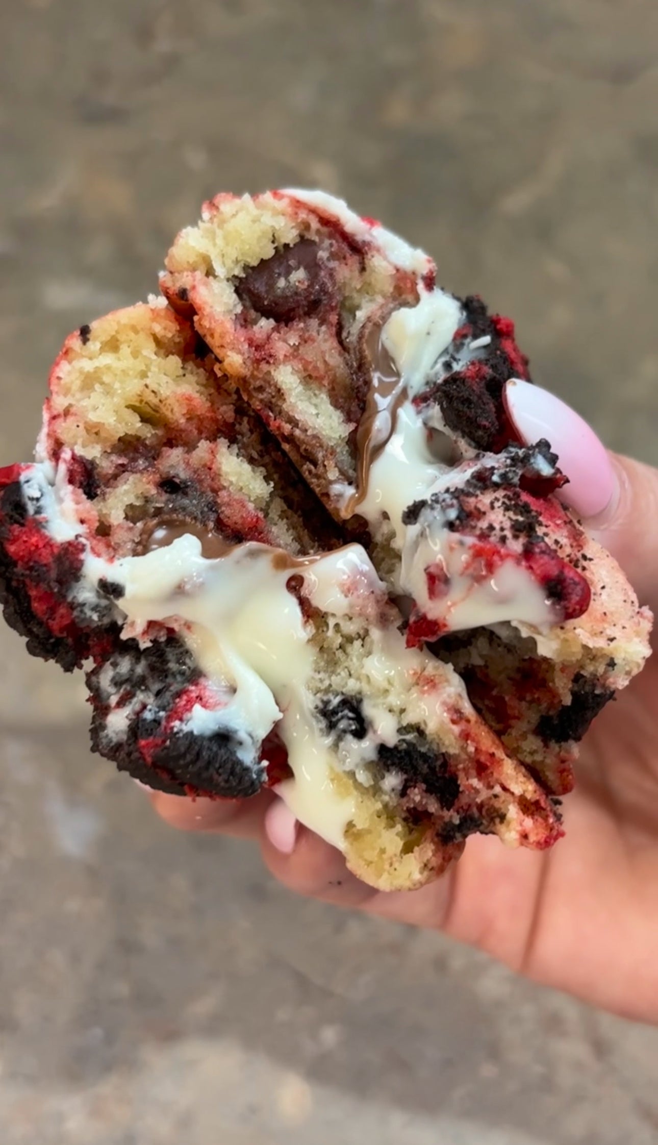 Christmas chunky cookie trio