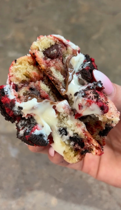 Christmas chunky cookie trio