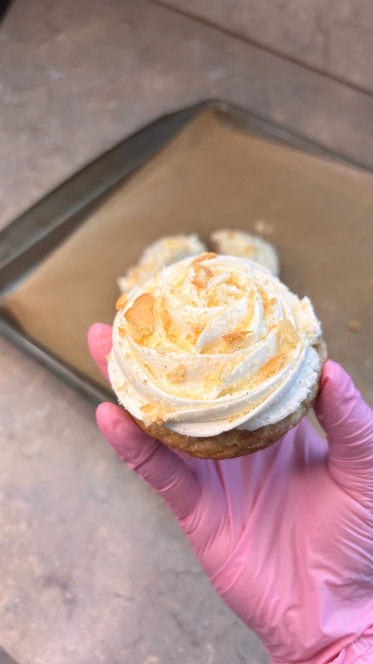 Banana pudding snickerdoodle cookie