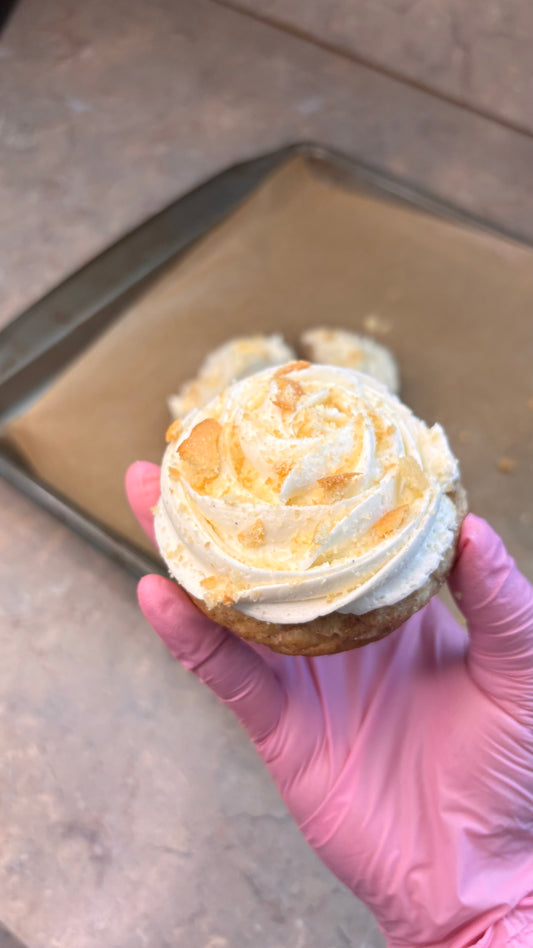 Banana pudding snickerdoodle cookie