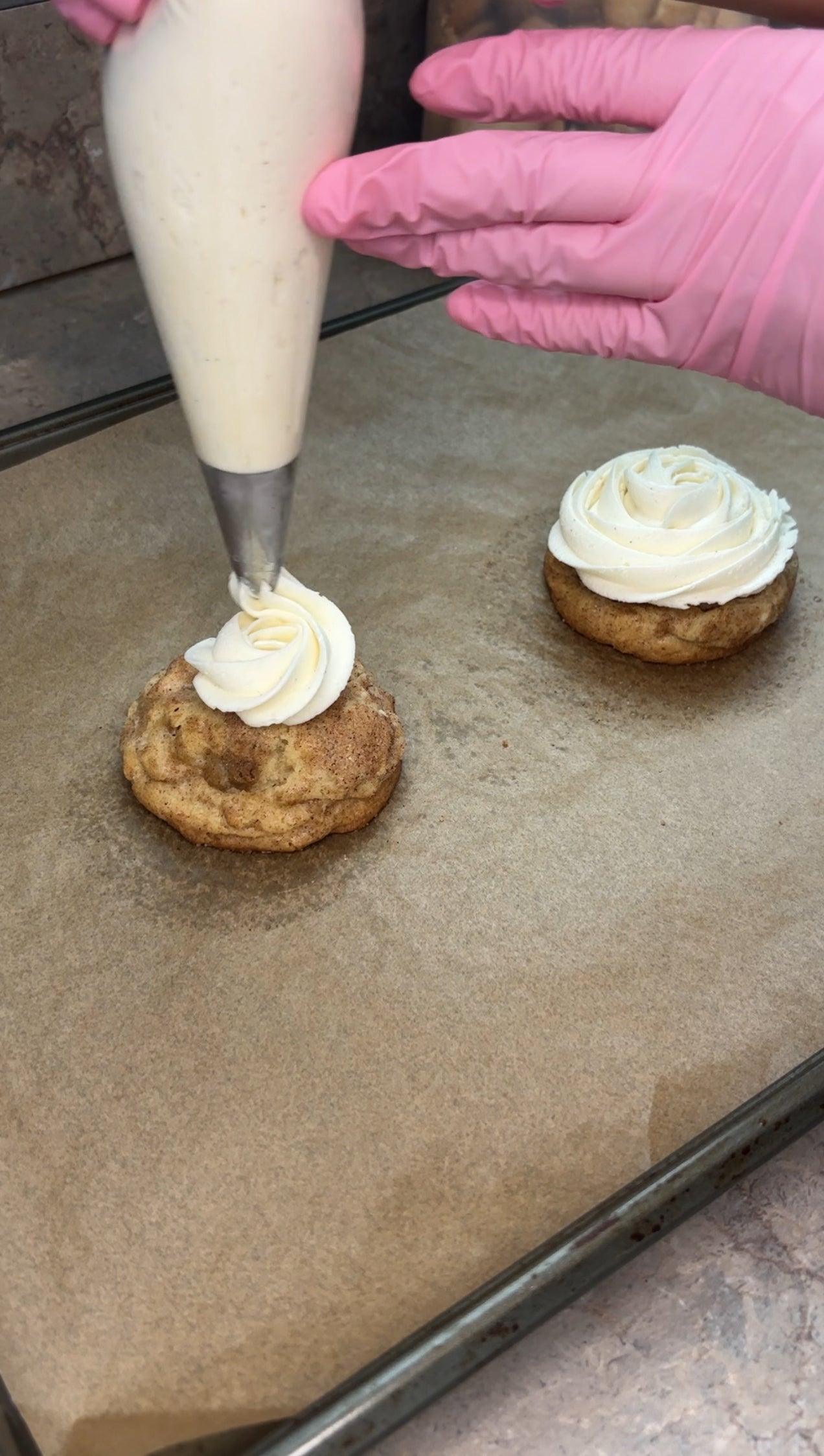 Banana pudding snickerdoodle cookie