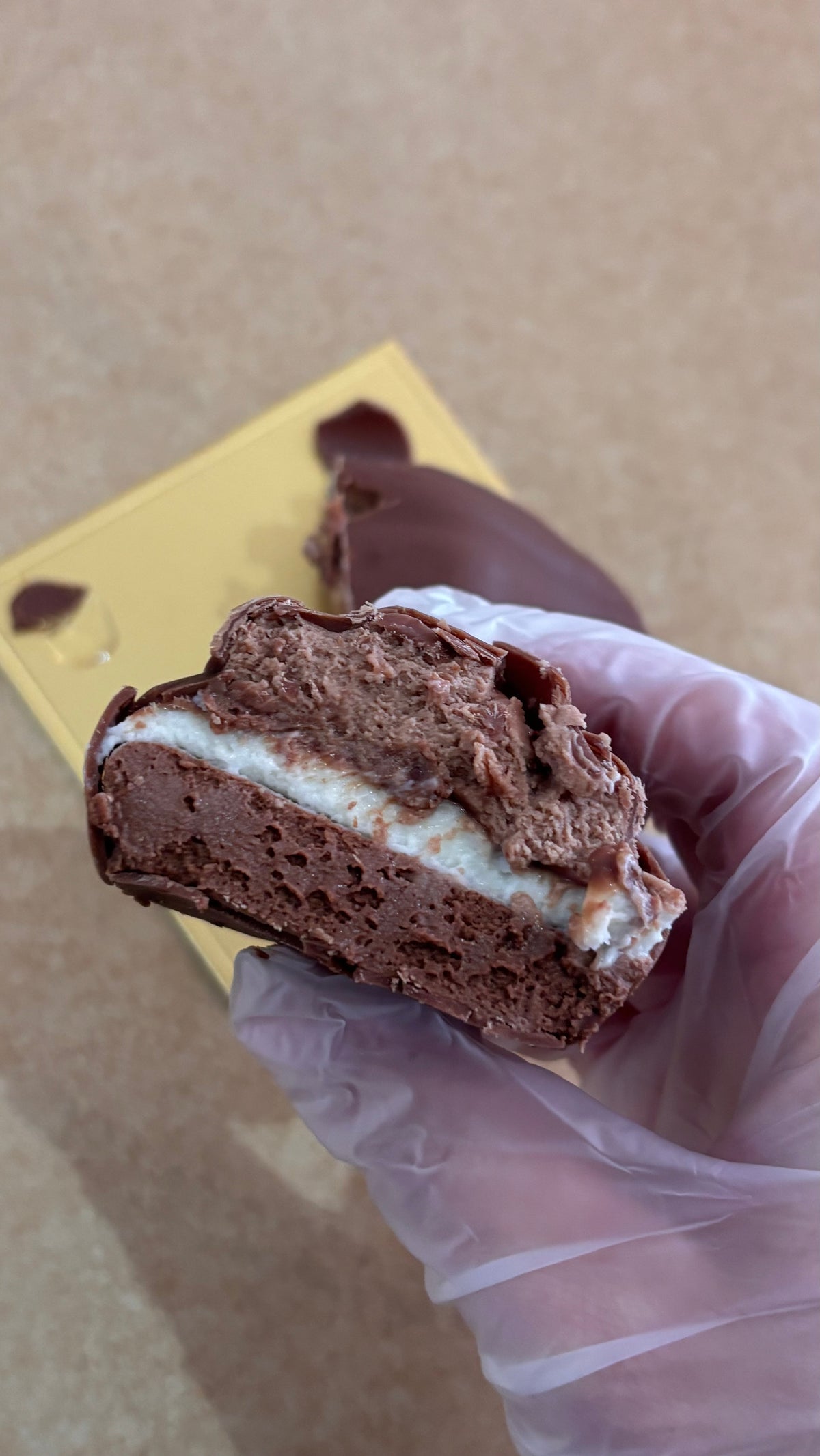 Triple chocolate mousse