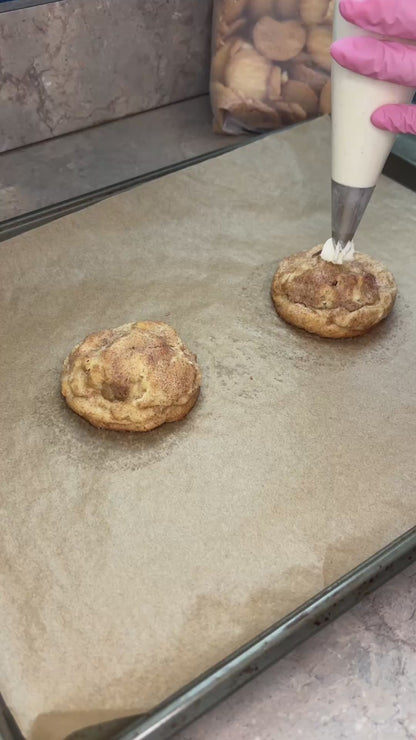 Banana pudding snickerdoodle cookie